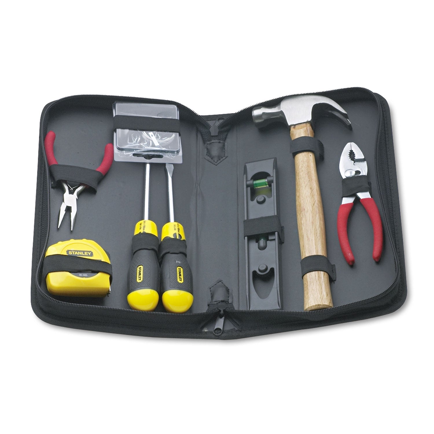General Repair 8 Piece Tool Kit in Water-Resistant Black Zippered Case - 