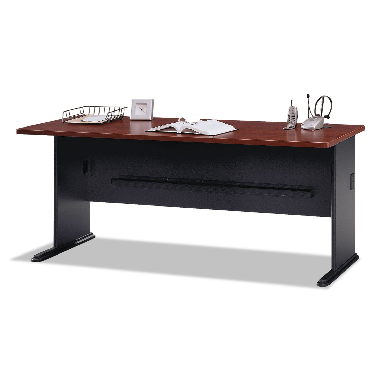 Series A Collection 72W Desk, Hansen Cherry, Sold as 1 Each - 3