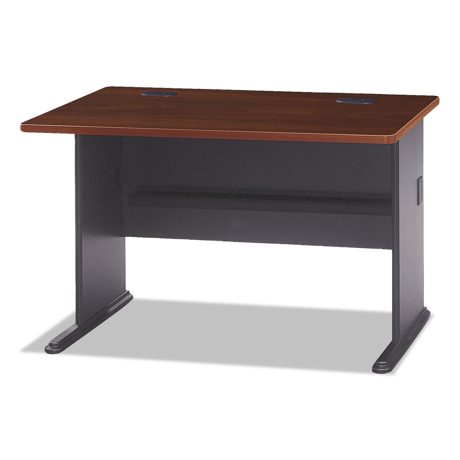 Bush - Series A Workstation Desk, 48w x 26-7/8d x 29-7/8h, Hansen Cherry/Galaxy, Sold as 1 EA - 5