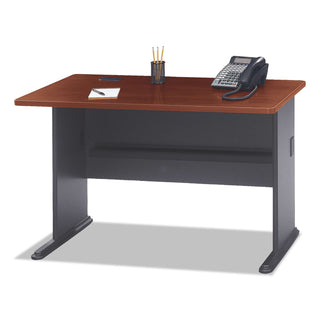 Bush - Series A Workstation Desk, 48w x 26-7/8d x 29-7/8h, Hansen Cherry/Galaxy, Sold as 1 EA - 4