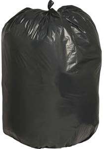 32" x 29" x 68" (61" x 68") 95 Gal 2 Mil Black Trash Bags, 25/Case