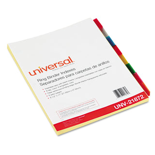 Insertable Tab Index, 8-Tab, 11 x 8.5, Buff, 6 Sets - 