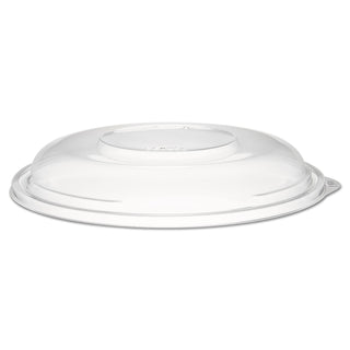 PresentaBowls Clear Dome Lids, 7.3 Diameter x 1.1 h, Clear, Plastic, 63 Lids/Bag, 4 Bags/Carton