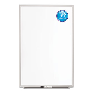 Classic Series Porcelain Magnetic Dry Erase Board, 72 x 48, White Surface, Silver Aluminum Frame - 