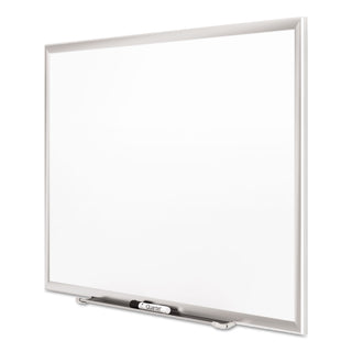 Classic Series Porcelain Magnetic Dry Erase Board, 36 x 24, White Surface, Silver Aluminum Frame - 