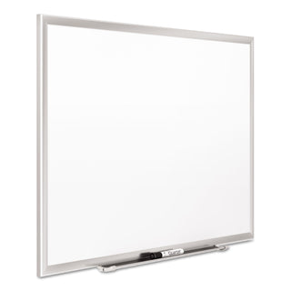 Classic Series Porcelain Magnetic Dry Erase Board, 36 x 24, White Surface, Silver Aluminum Frame - 