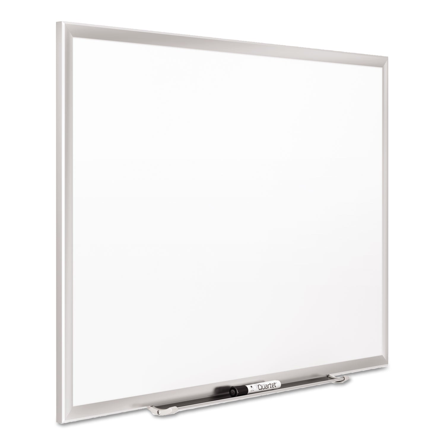 Classic Series Porcelain Magnetic Dry Erase Board, 36 x 24, White Surface, Silver Aluminum Frame - 