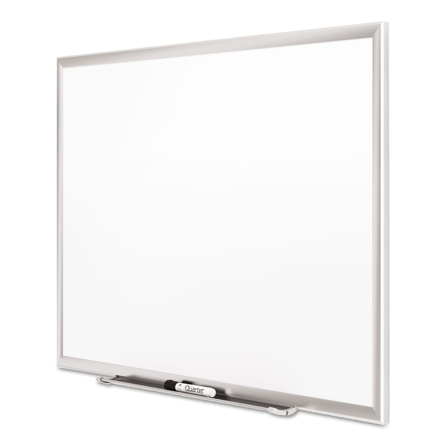 Classic Series Porcelain Magnetic Dry Erase Board, 48 x 36, White Surface, Silver Aluminum Frame - 