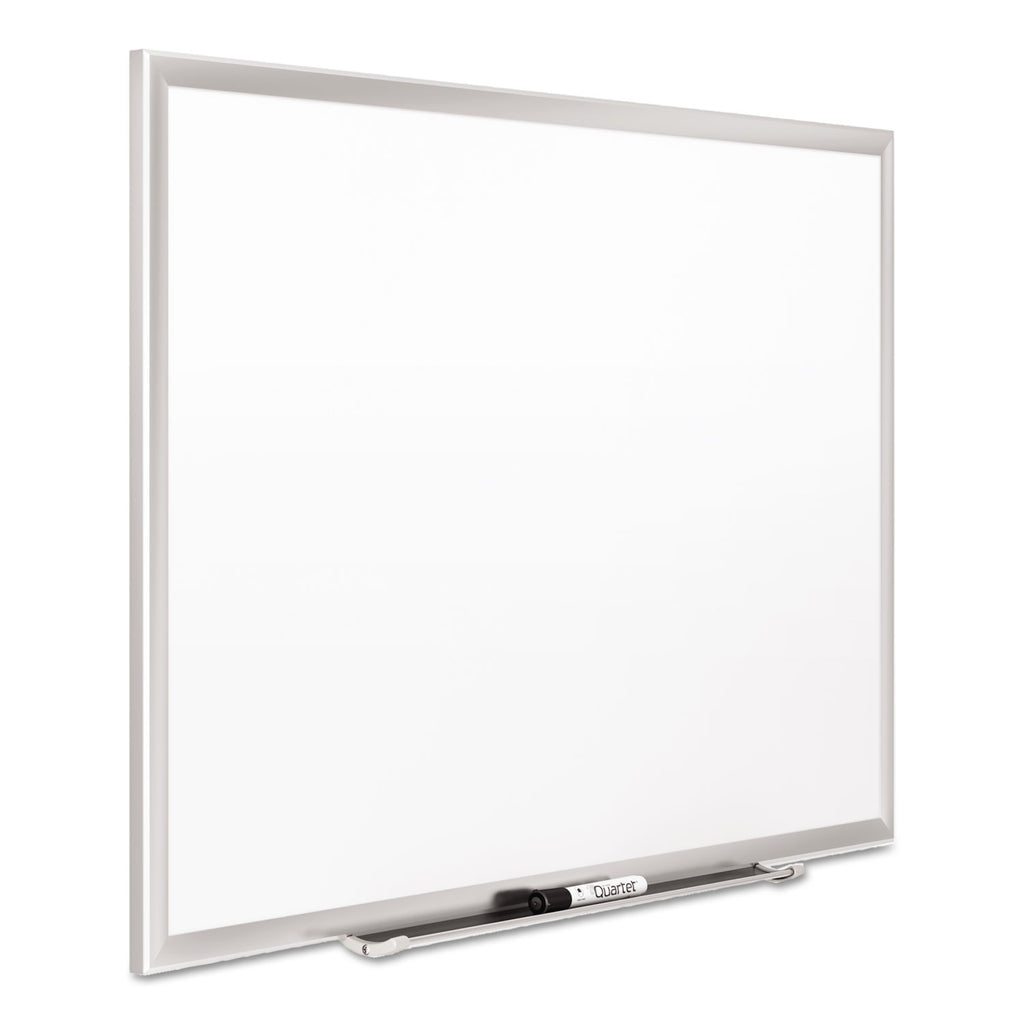 Classic Series Porcelain Magnetic Dry Erase Board, 48 x 36, White Surface, Silver Aluminum Frame - 