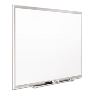 Classic Series Porcelain Magnetic Dry Erase Board, 48 x 36, White Surface, Silver Aluminum Frame - 