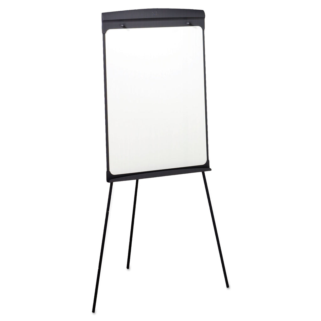 Magnetic Dry Erase Easel, 27 x 35, Graphite Surface, Graphite Plastic Frame - 