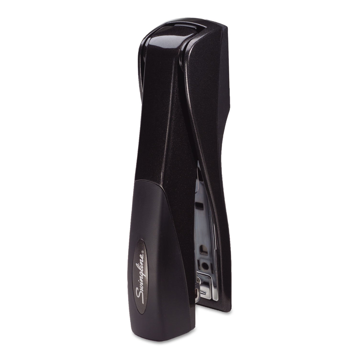 Optima Grip Full Strip Stapler, 25-Sheet Capacity, Graphite Black