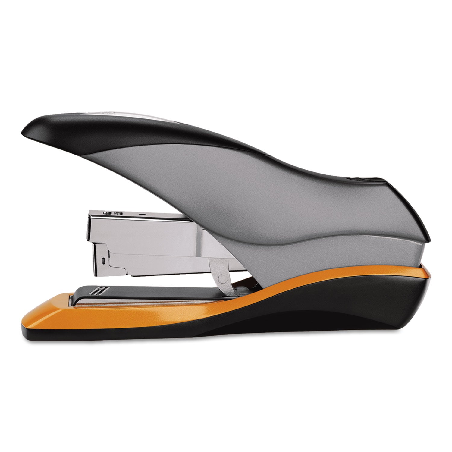 Optima 70 Desktop Stapler, 70-Sheet Capacity, Silver/Black/Orange - 