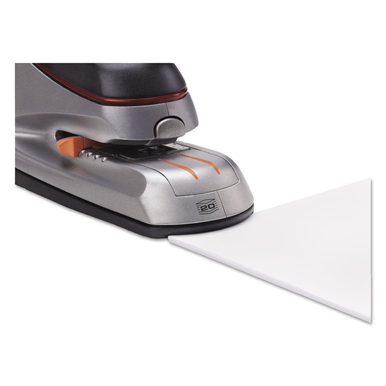 Optima 20 Electric Stapler, 20-Sheet Capacity, Silver - 