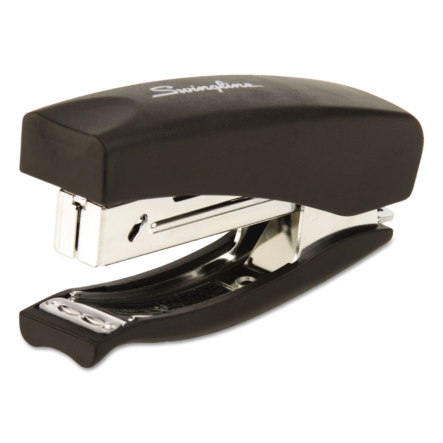 Soft Grip Half Strip Hand Stapler, 20-Sheet Capacity, Black - 1