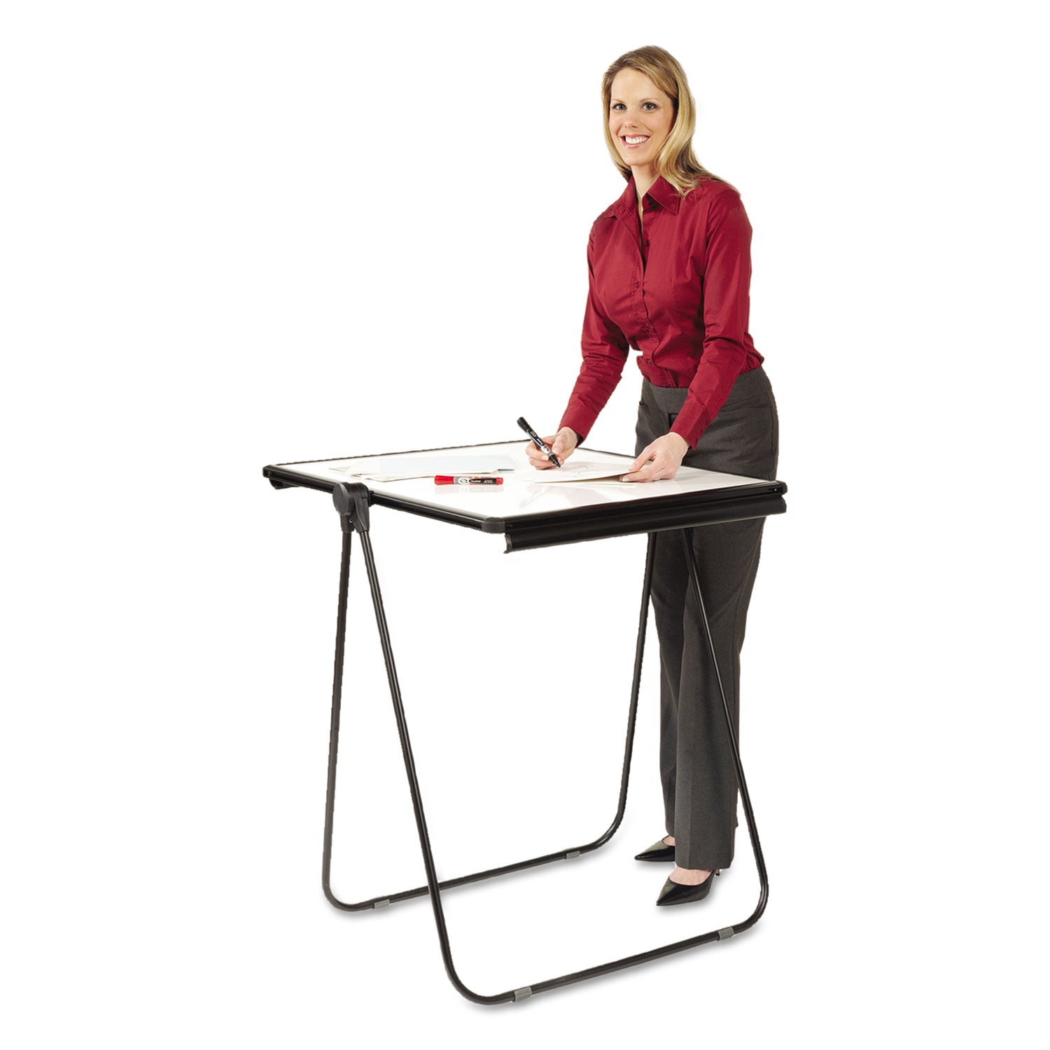 Quartet Ultima Easel - 70" Height - Plastic, Steel, Aluminum - Black - 7