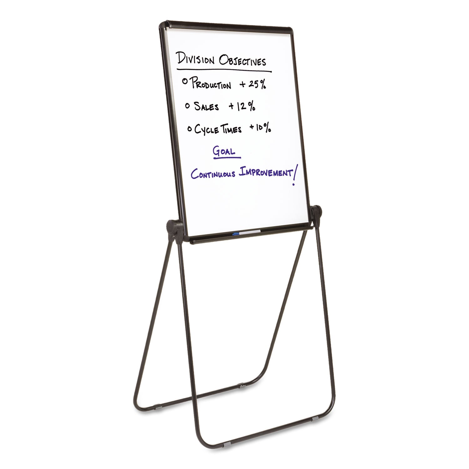 Quartet Ultima Easel - 70" Height - Plastic, Steel, Aluminum - Black - 4