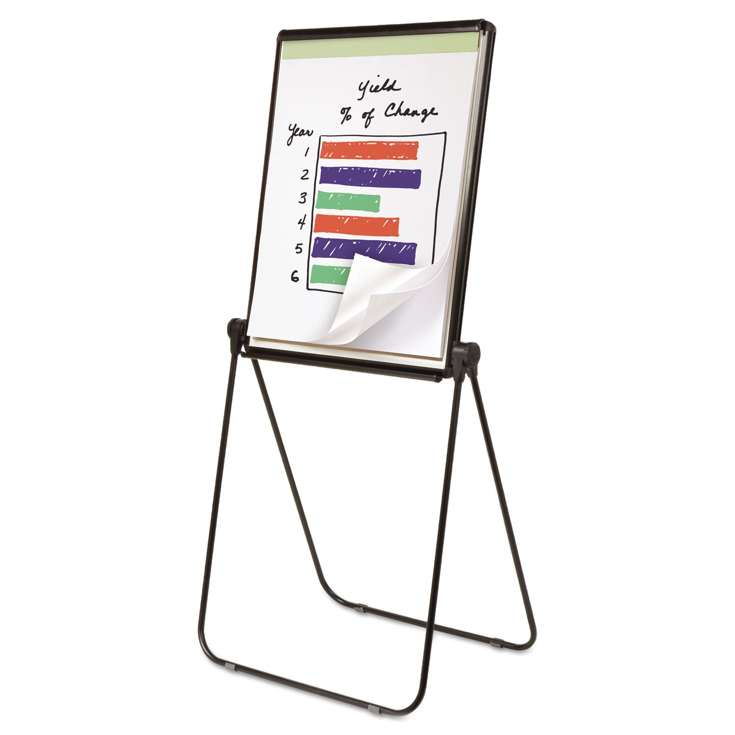 Quartet Ultima Easel - 70" Height - Plastic, Steel, Aluminum - Black - 5