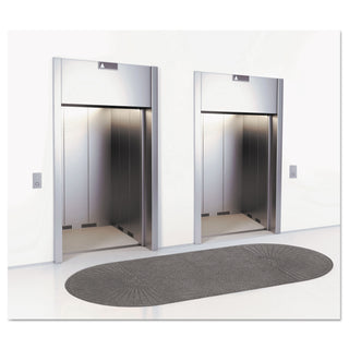 EcoGuard Diamond Floor Mat, Double Fan, 36 x 96, Charcoal - 