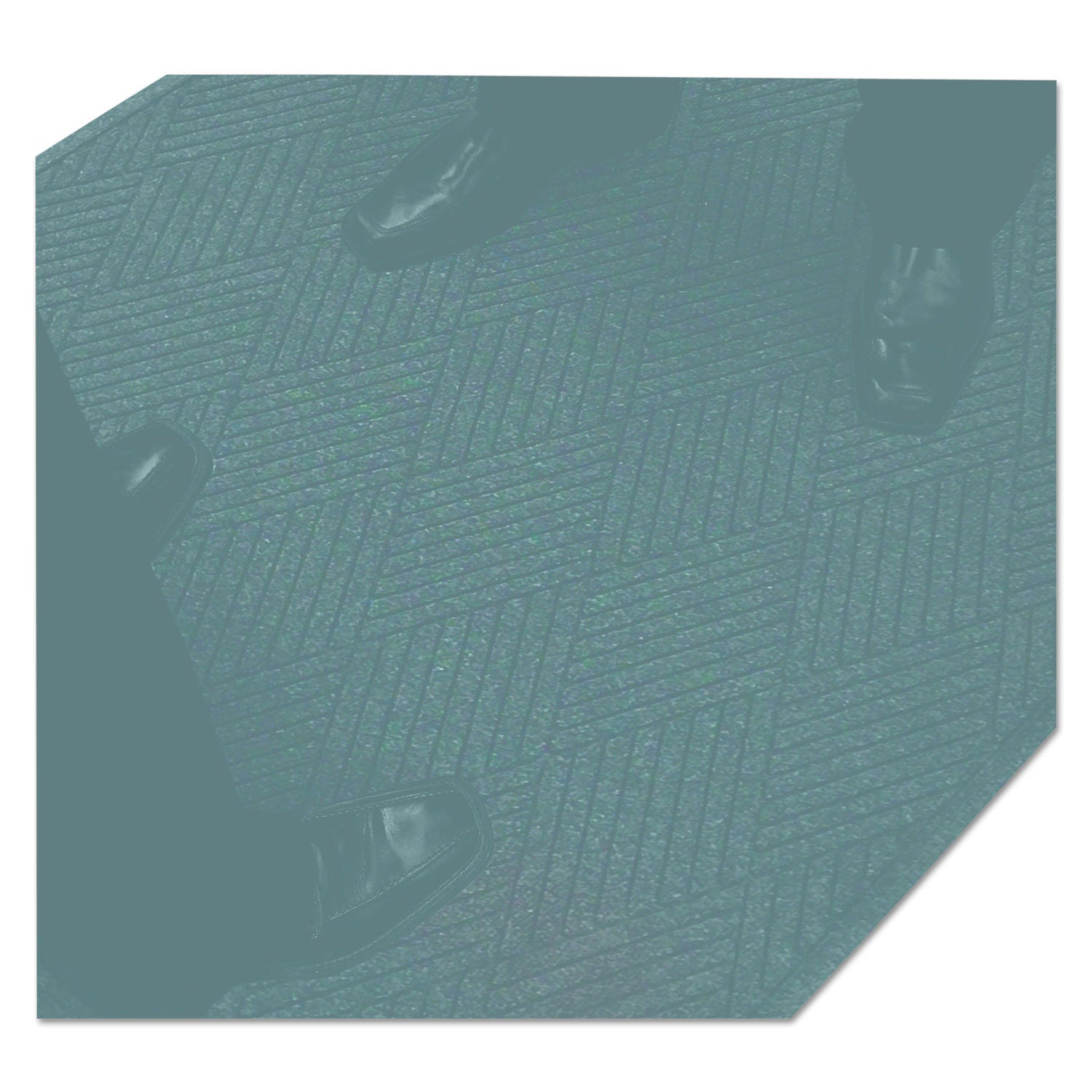 EcoGuard Diamond Floor Mat, Single Fan, 48 x 96, Charcoal - 