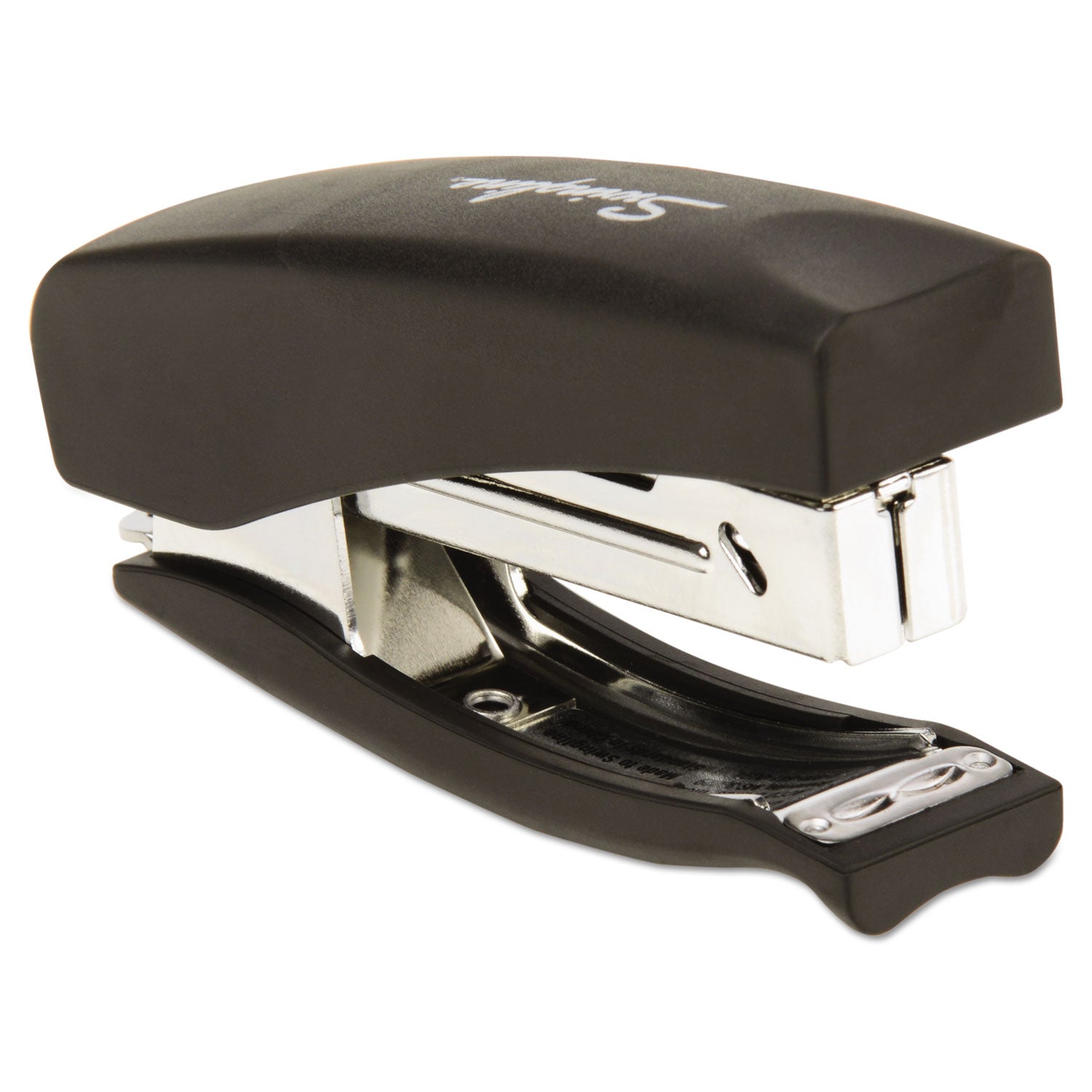 Soft Grip Half Strip Hand Stapler, 20-Sheet Capacity, Black - 3