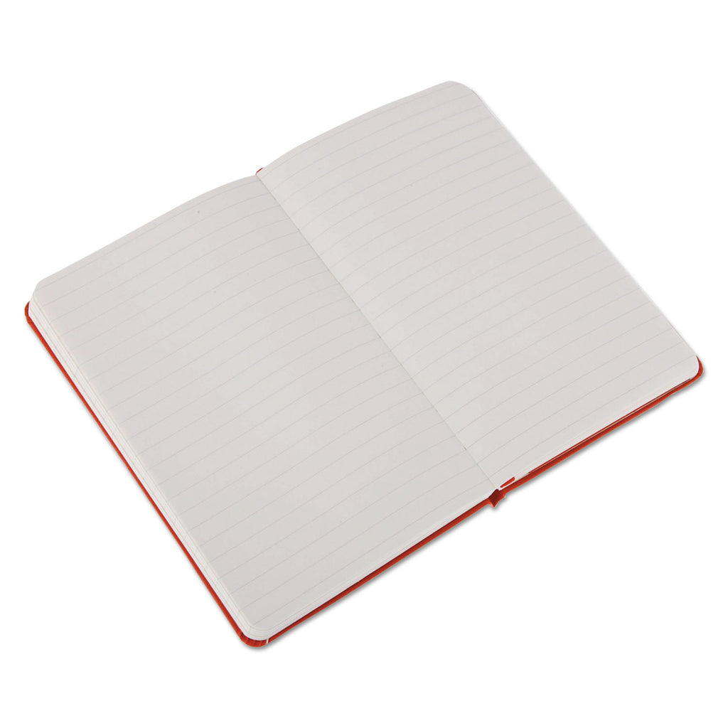 Hard Cover Notebook, 1-Subject, Narrow Rule, Red Cover, (192) 5.5 x 3.5 Sheets - 