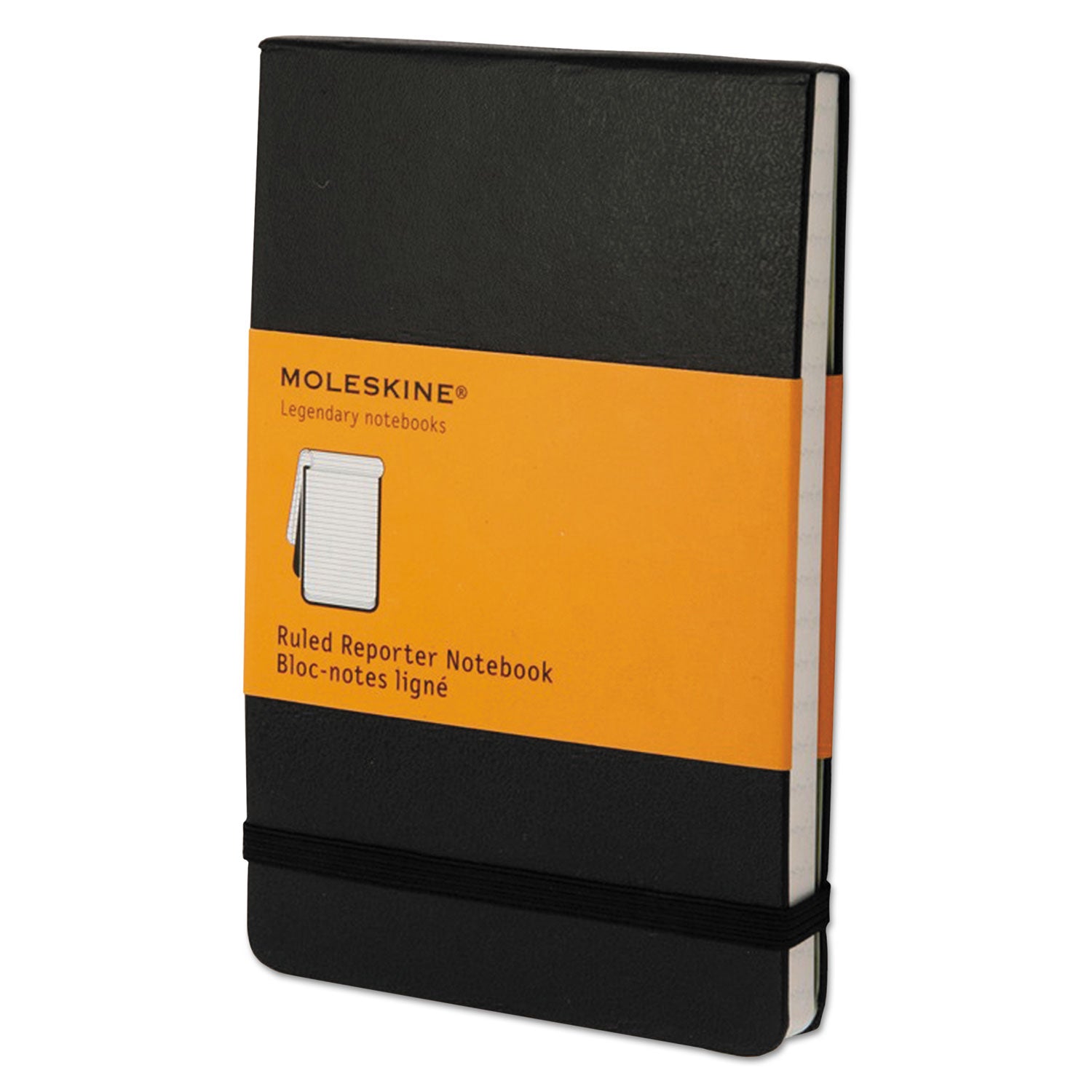 Reporter Notepad, Narrow Rule, Black Cover, 192 White 3.5 x 5.5 Sheets - 