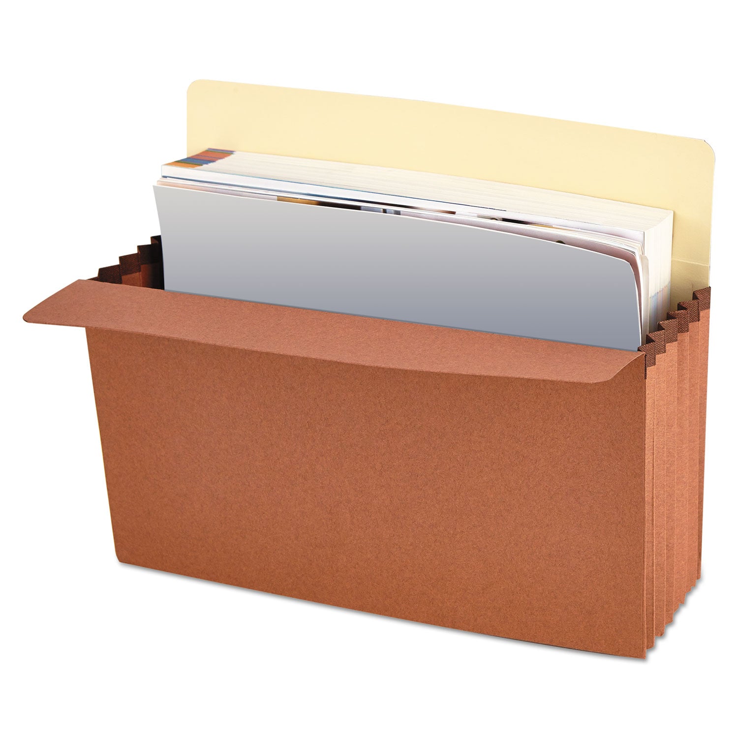 Redrope Expanding File Pockets, 5.25" Expansion, Letter Size, Redrope, 10/Box - 