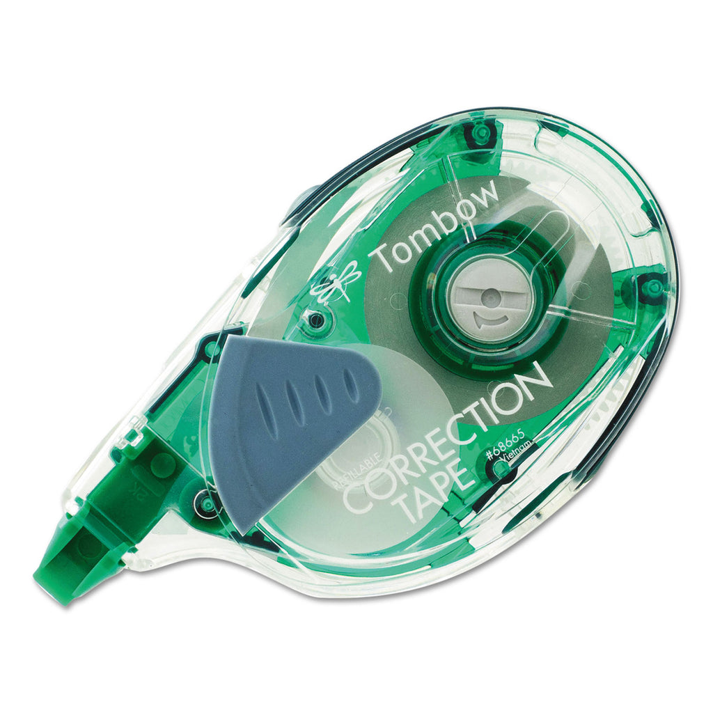 MONO Refillable Correction Tape, Clear Applicator, 0.17" x 472 - 