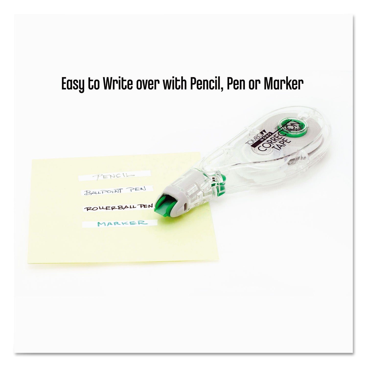 MONO Hybrid Style Correction Tape, Non-Refillable, Clear Applicator, 0.17" x 394", 10/Pack - 