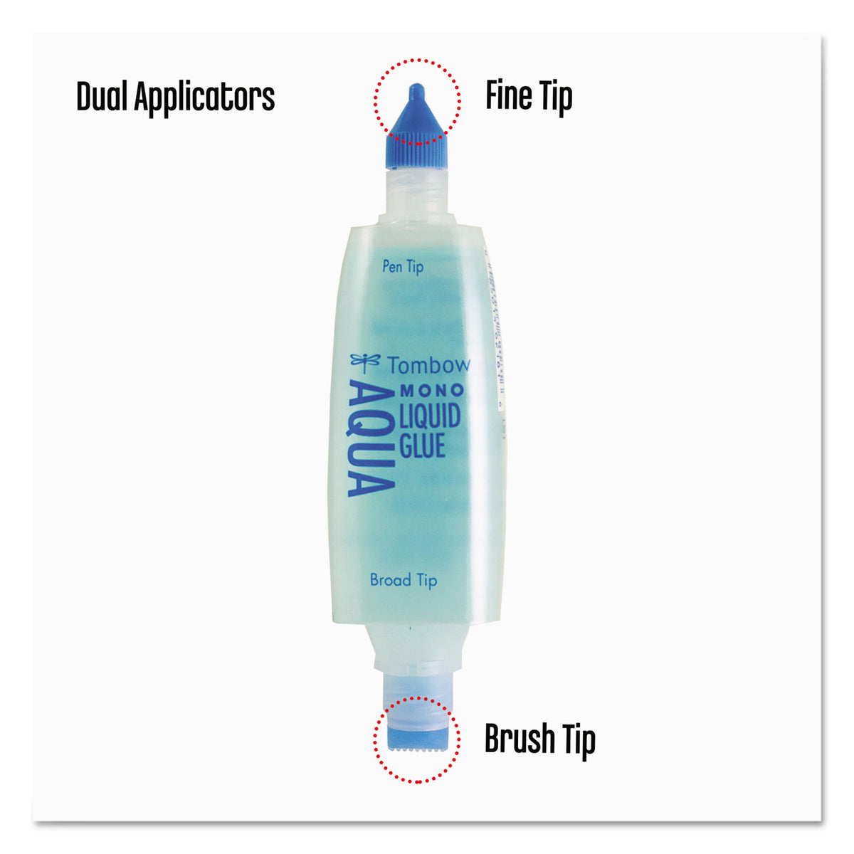 MONO Aqua Liquid Glue, 1.69 oz, Dries Clear