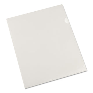 Project Folders, Letter Size, Clear, 25/Pack - 