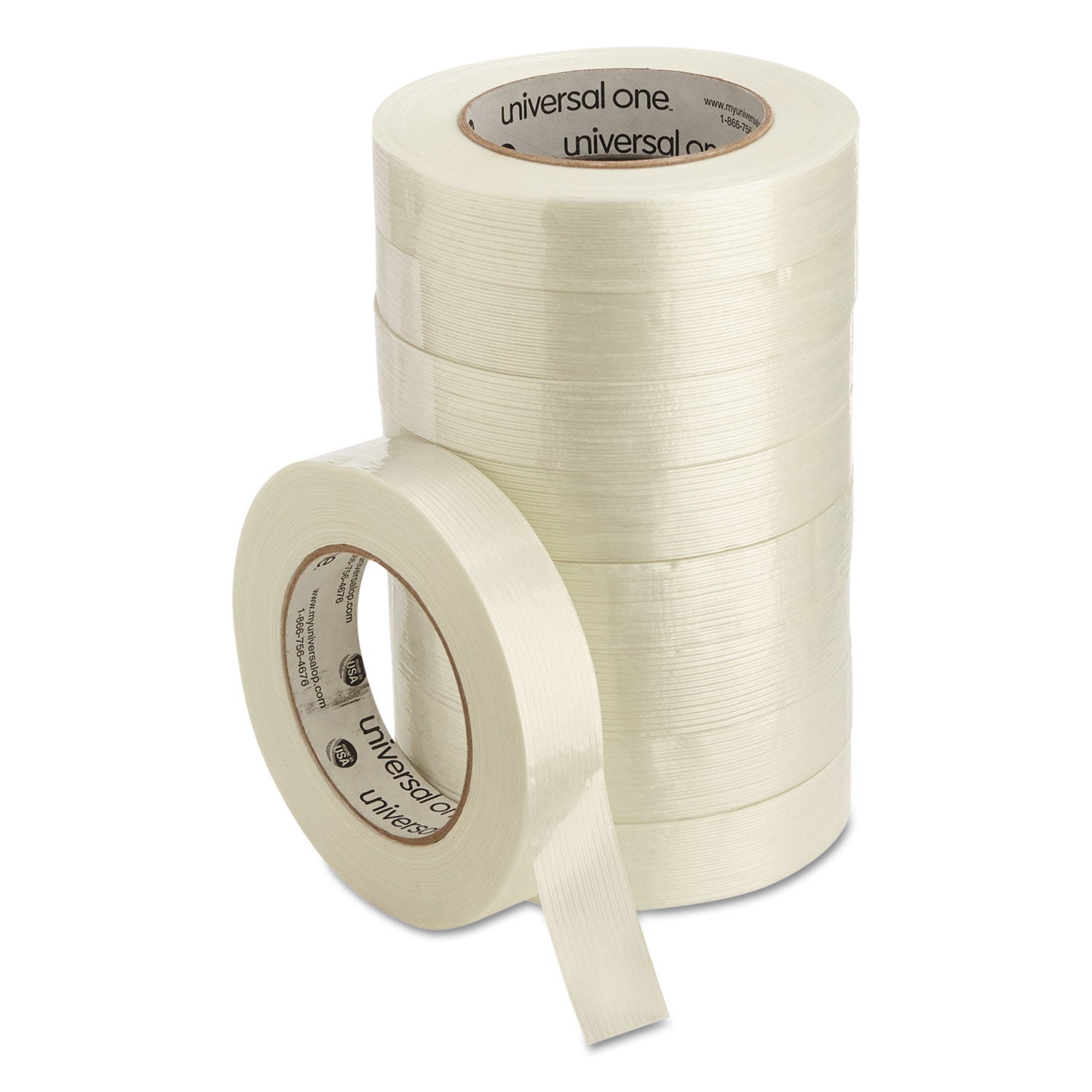 190# Medium Grade Filament Tape, 3" Core, 24 mm x 54.8 m, Clear - 