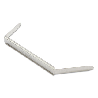 Two-Piece Two-Prong Paper Fastener Bases, 1" Capacity, 2.75" Center to Center, Silver, 100/Box - 