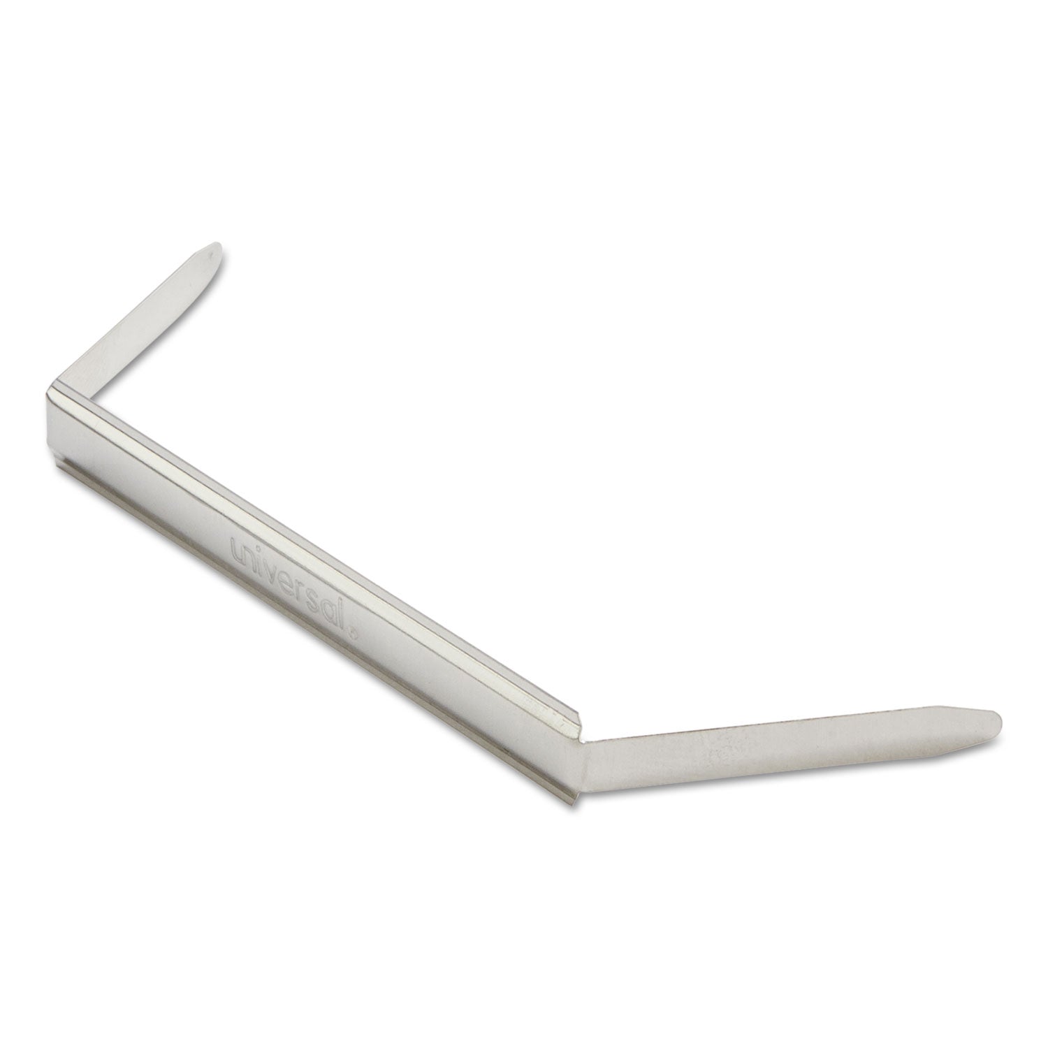 Two-Piece Two-Prong Paper Fastener Bases, 1" Capacity, 2.75" Center to Center, Silver, 100/Box - 