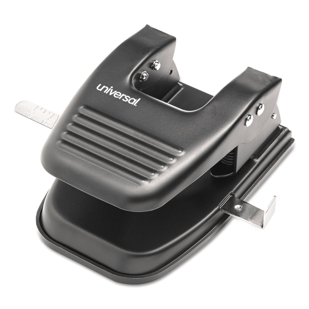 30-Sheet Two-Hole Punch, 9/32" Holes, Black - 