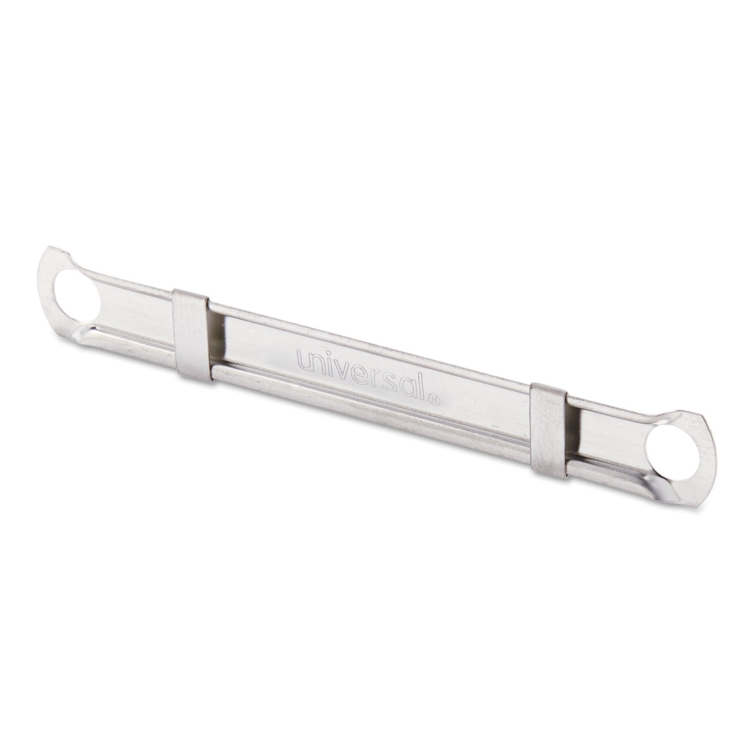 Two-Piece Two-Prong Paper Fastener Compressors, 2.75" Center to Center, Silver, 100/Box - 