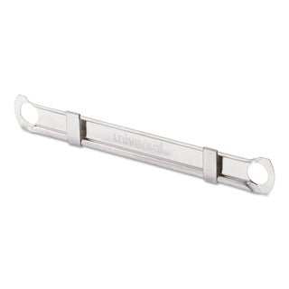 Two-Piece Two-Prong Paper Fastener Compressors, 2.75" Center to Center, Silver, 100/Box - 