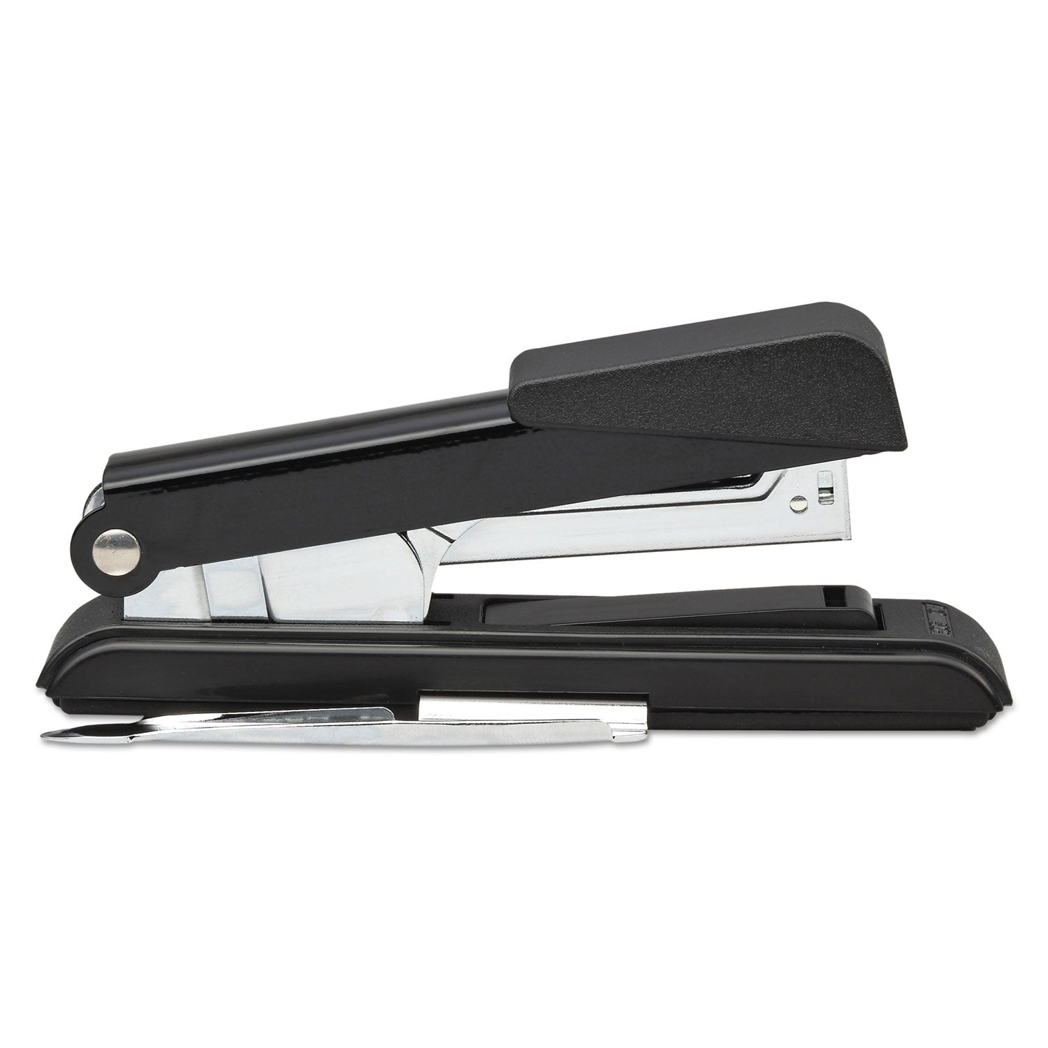 B8 PowerCrown Flat Clinch Premium Stapler, 40-Sheet Capacity, Black - 