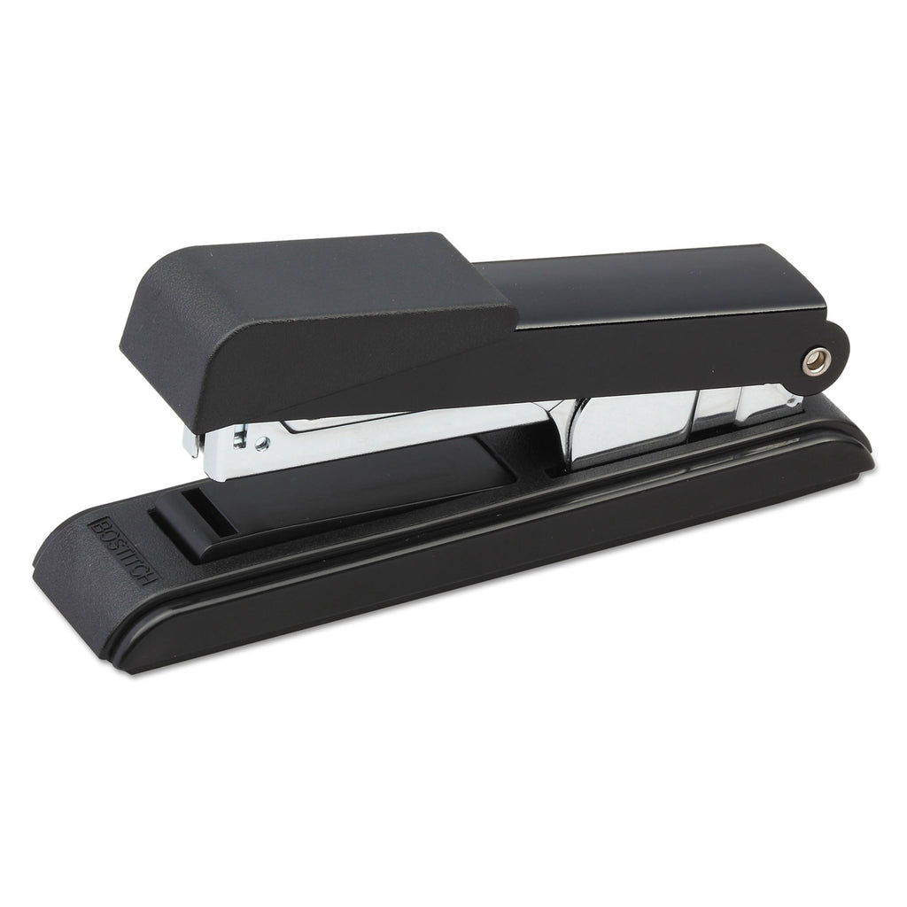 B8 PowerCrown Flat Clinch Premium Stapler, 40-Sheet Capacity, Black - 