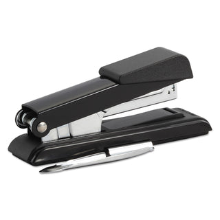 B8 PowerCrown Flat Clinch Premium Stapler, 40-Sheet Capacity, Black - 