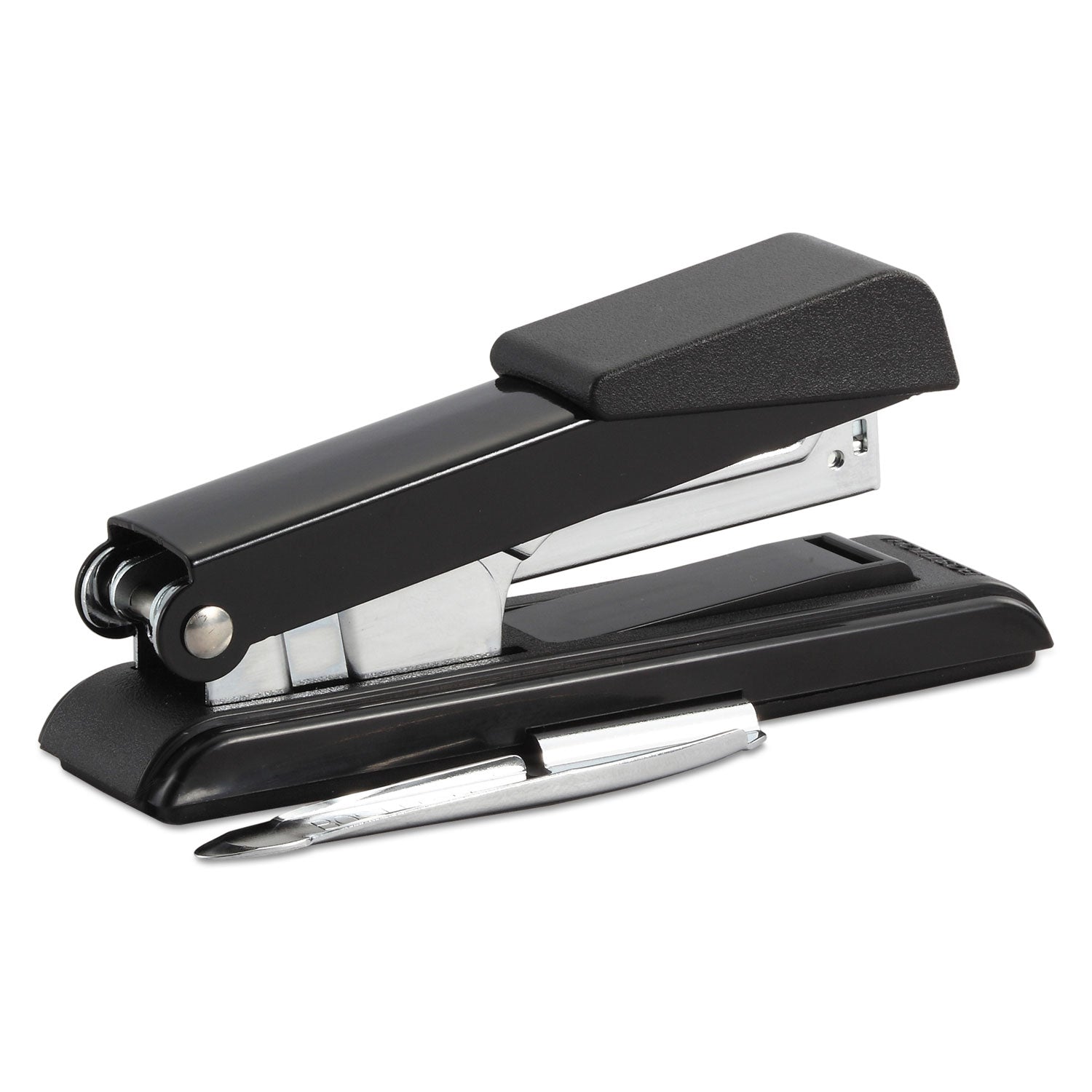 B8 PowerCrown Flat Clinch Premium Stapler, 40-Sheet Capacity, Black - 