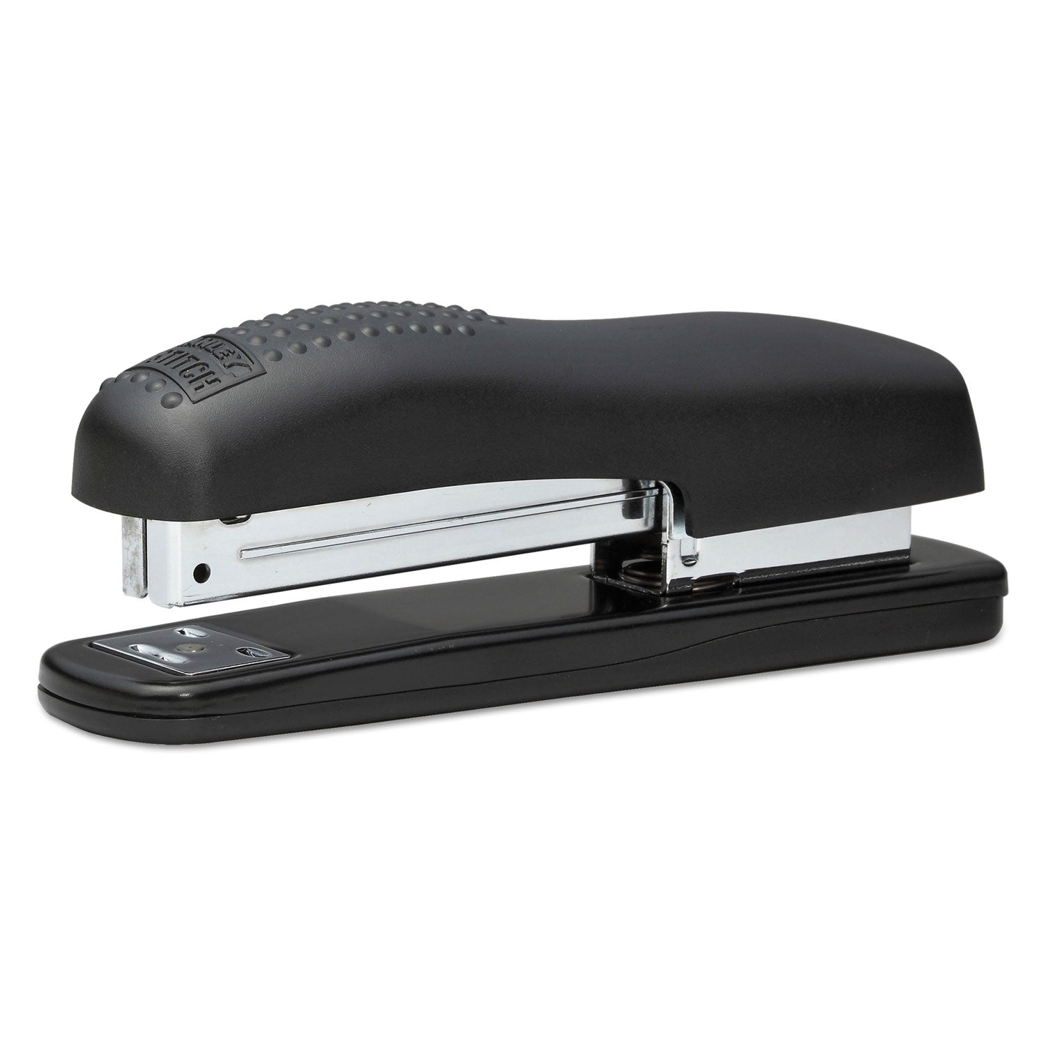 Ergonomic Desktop Stapler, 20-Sheet Capacity, Black - 