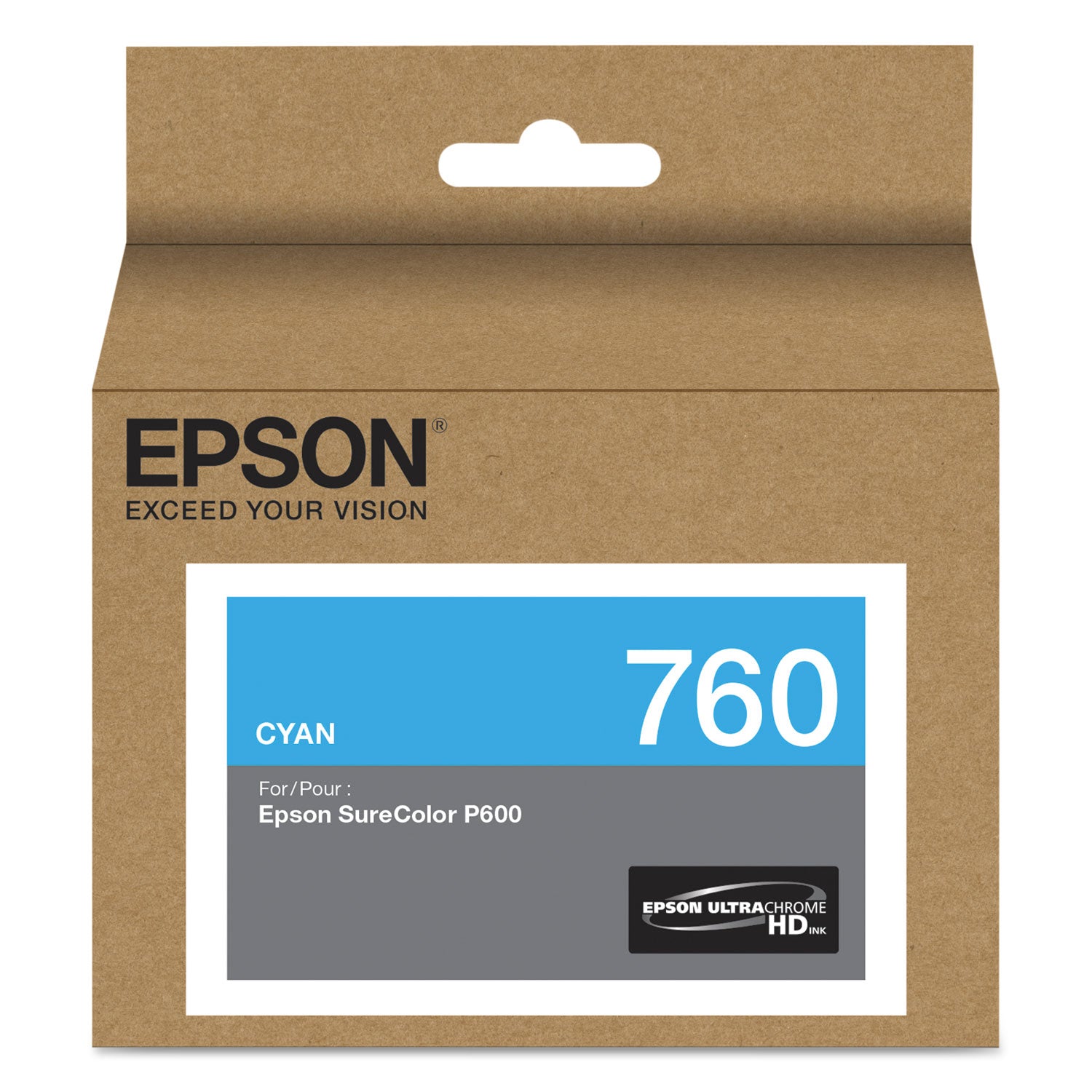 T760220 (760) UltraChrome HD Ink, Cyan
