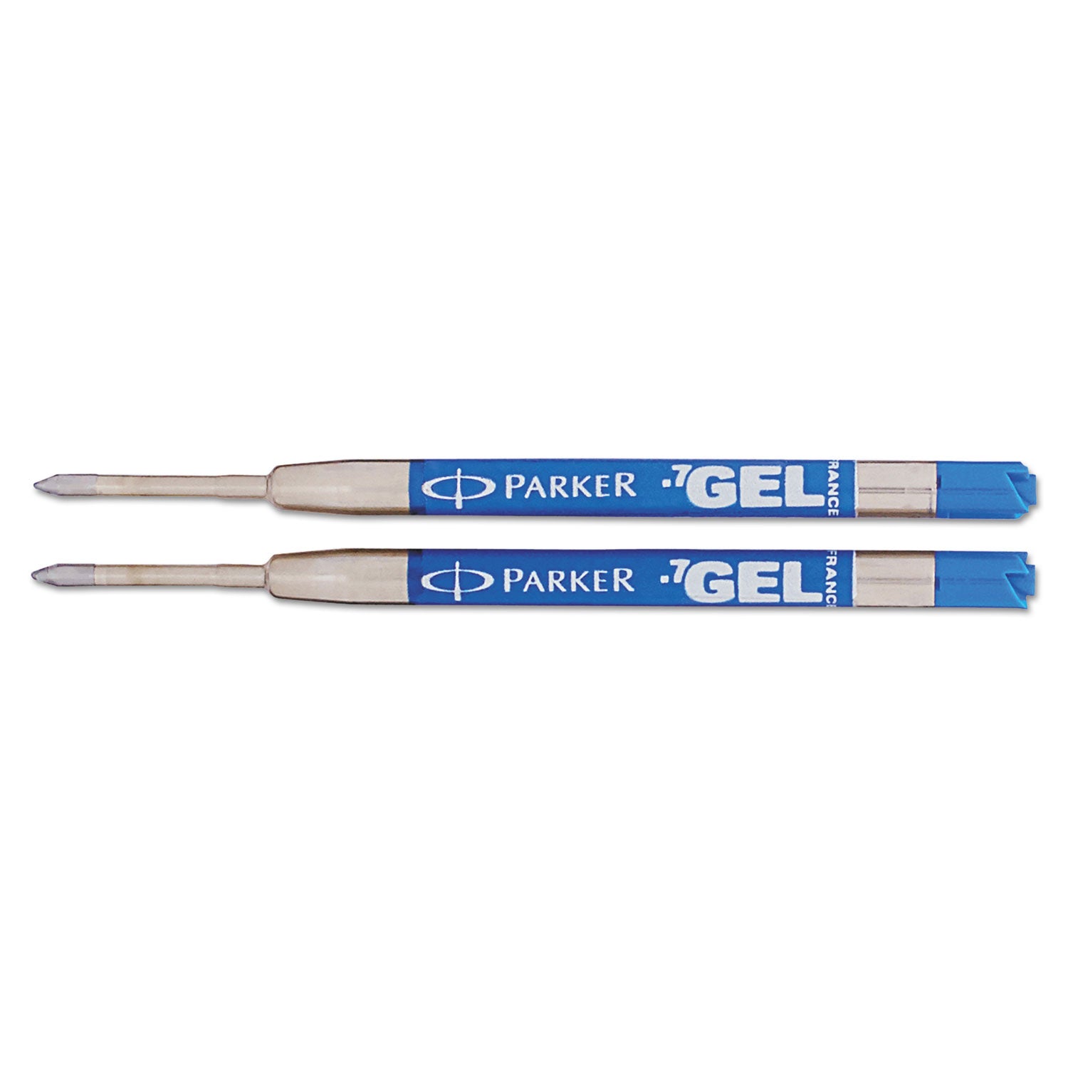 Refill for Parker Retractable Gel Ink Roller Ball Pens, Medium Conical Tip, Blue Ink, 2/Pack