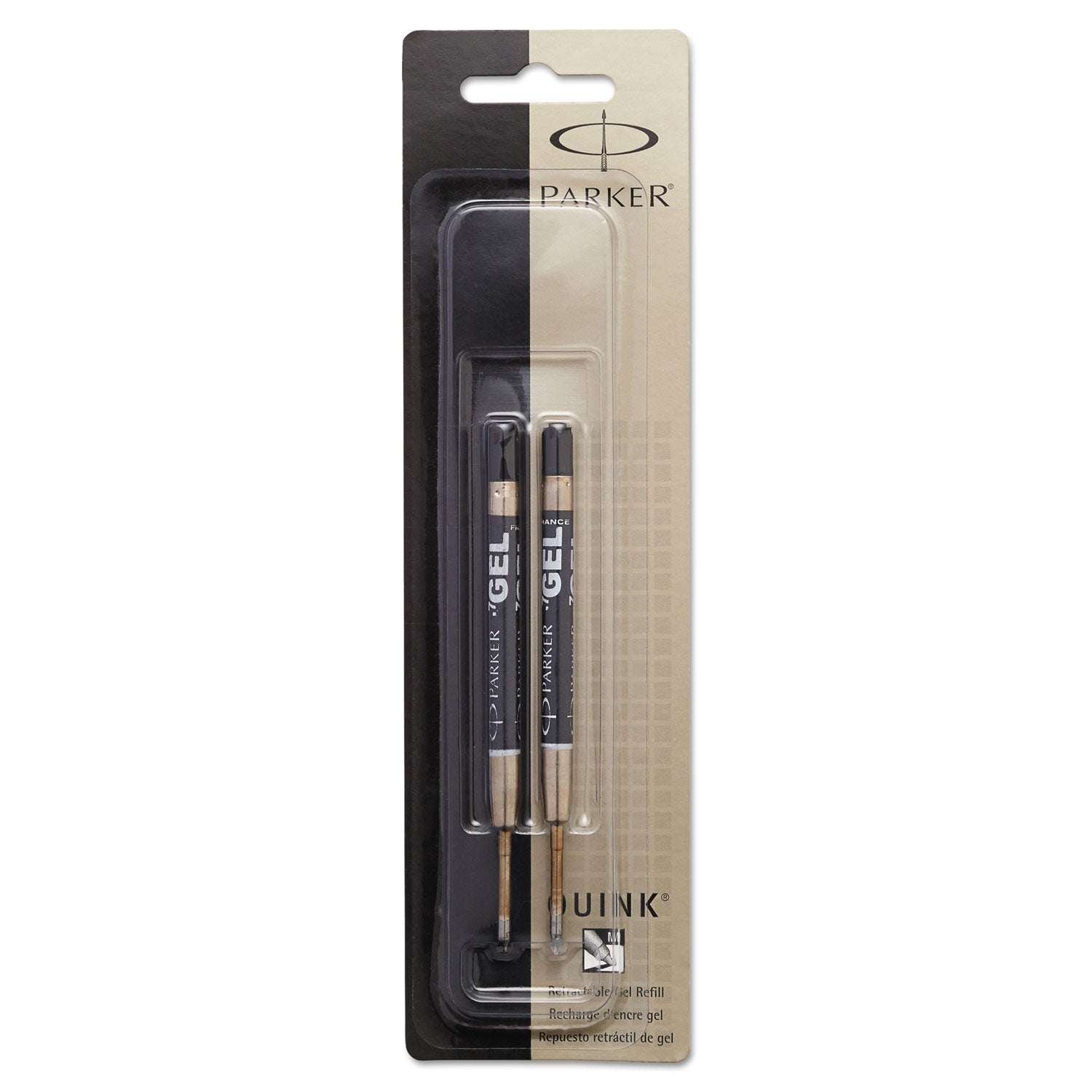 refill-for-parker-retractable-gel-ink-roller-ball-pens-medium-conical-tip-black-ink-2-pack_par1950362 - 1