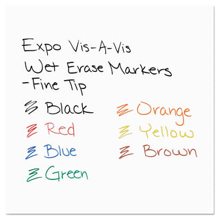 Vis-a-Vis Wet Erase Marker, Fine Bullet Tip, Green, Dozen - 