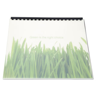 100%-recycled-poly-binding-cover-frost-11-x-85-unpunched-25-pack_gbc25817 - 2