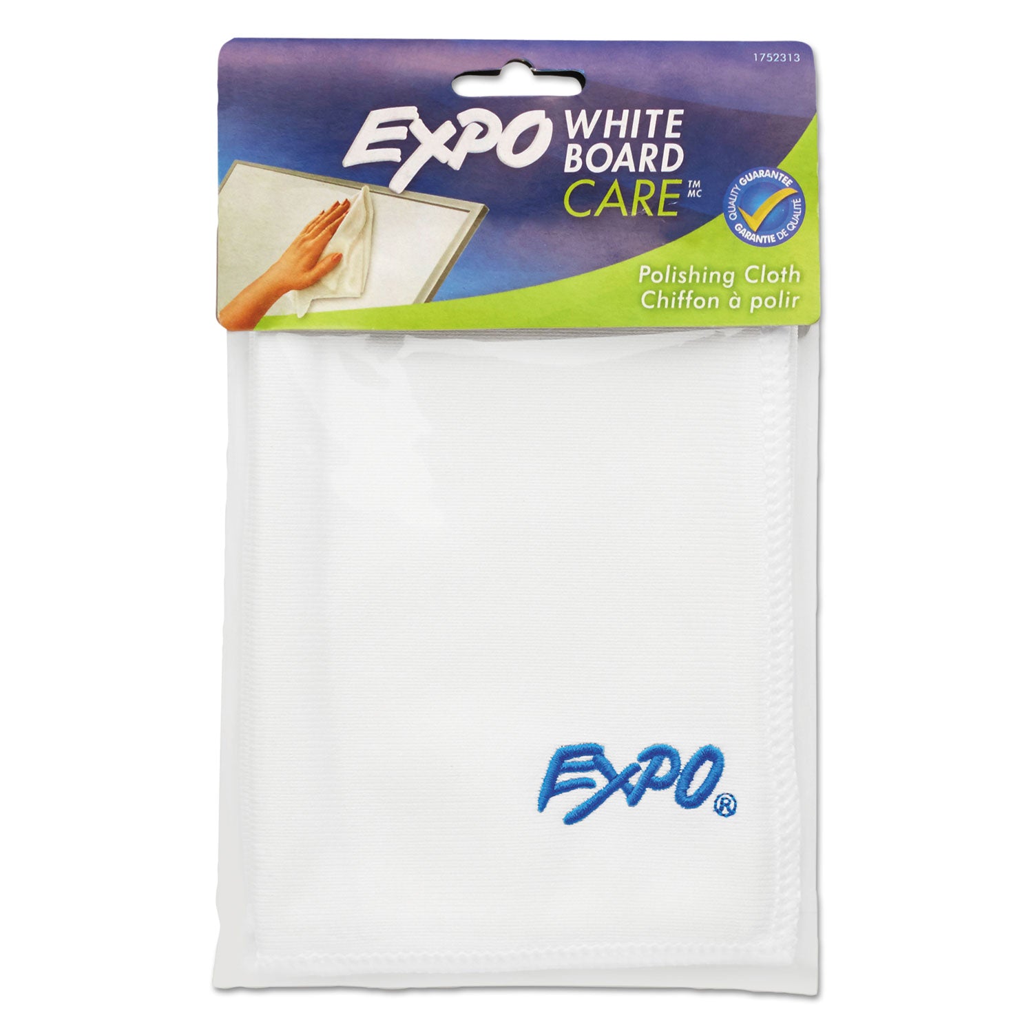 Microfiber Cleaning Cloth, 1-Ply, 12 x 12, Unscented, White - 