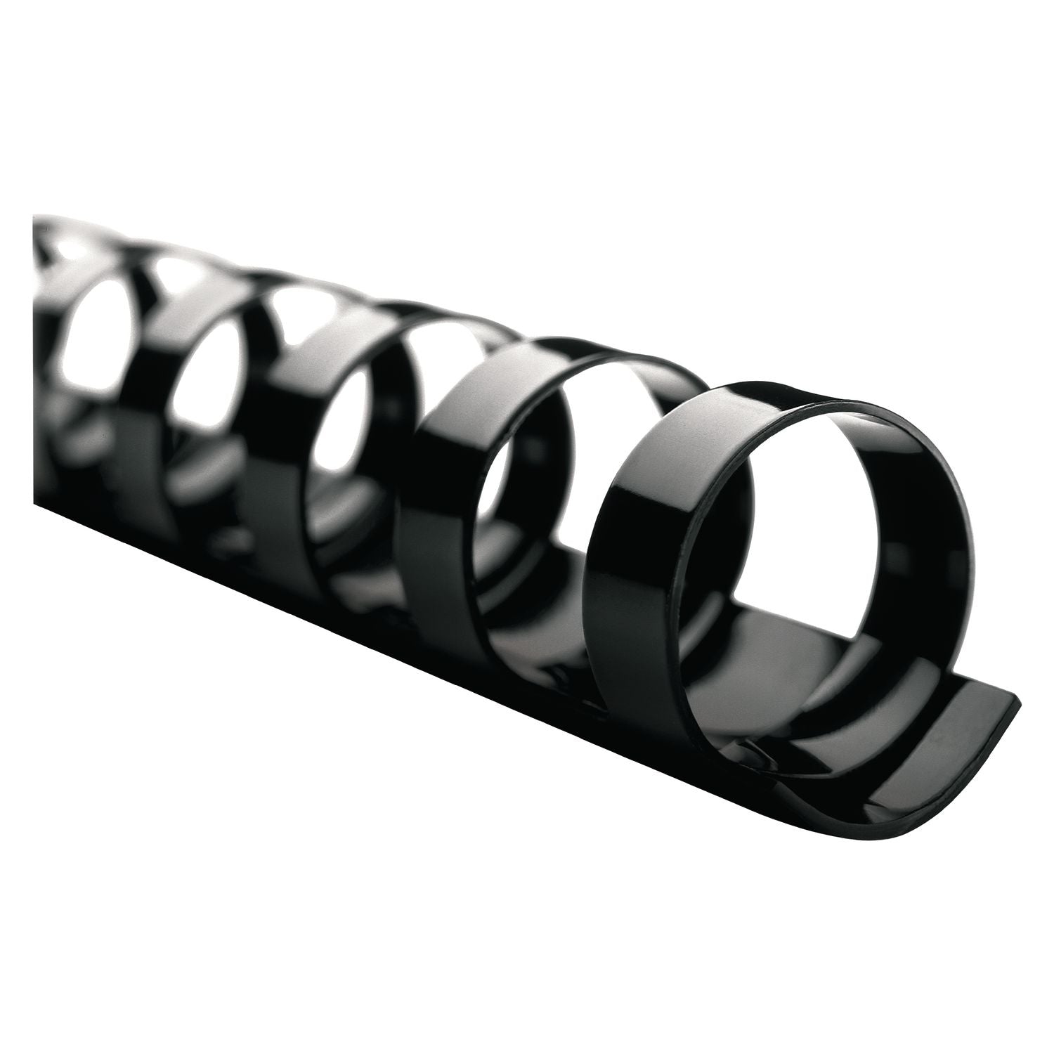 CombBind Standard Spines, 2" Diameter, 450 Sheet Capacity, Black, 50/Box